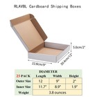 Rlavbl 12x9x2 Shipping Boxes Set Of 25  White Corrugated 12x9x2 