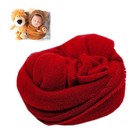 Red Newborn Photography Prop  Baby Photo Wrap  Soft Knit Blanket Cloth  Unisex