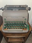 Royal Quiet De Luxe Manual Typewriter Vintage Green Keys