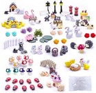 Selected 100 Pcs Fairy Garden Accessories  Mini Resin Animals  Miniature Figu   