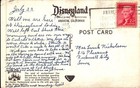 Vintage Postcard Sleeping Beauty Castle Disneyland Ca  1957