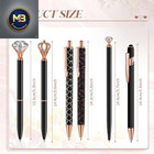 6 Pcs Ballpoint Pens Set Metal Crystal Diamond Pen For Journaling Glitter Pretty