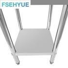 New 24 x 24 x 32  Stainless Steel Commercial Kitchen Prep   Work Table