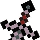 Disguise Minecraft Netherite Sword Costume Accessory  Official Minecraft Plastic