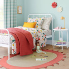 Pillowfort Kids Twin Metal Headboard Bed Frame White Boys Girls Curved Modern