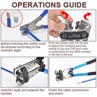 140x Copper Lugs Ring Terminals Bare Battery Welding Crimp Wire Connectors Kit