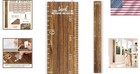 Kids Growth Chart Wall Decor Wooden Ruler Height Measurement Kids Room Decor