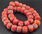 Beautiful Venetian Antique Style African Glass Beads Old Beads 21mm