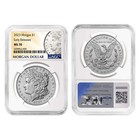 2023  1 Morgan And Peace Silver Dollar 2pc Set Ngc Ms70 Er Morgan   Peace