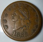 1863 I o u  1 Cent Obverse 1 Reverse 391 Copper Patriotic Civil War Token