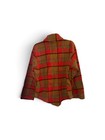 Vtg 1950s Bvd 400 Wool Plaid Pullover Shirt Jacket Loop Collar Rockabilly Rare