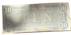Civil War 1864  10 Ten Dollars Richmond Confederate States Of America Note
