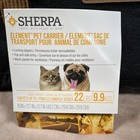 Sherpa Pet Bag Carrier Large Black Charcoal Pet Carry On Pilot Bag Tote Zipper