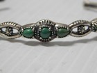 Vintage Southwest   Navajo Indian Sterling Silver Turquoise Bracelet 7 1 4 