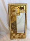 Vintage Exquisite Art Nouveau Style Wall Mirror 3d Silhouette Lady Art Decor