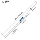 100pcs 300 Ohm Resistor 1 4w  0 25 Watt    1  Tolerance Metal Film Fixed Res