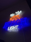 Busch Light Beer Neon Led Bar Wall Sign Usb Light - New - Free Ship 13    X 13   