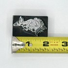 Vintage Newspaper Letterpress Printing Block Rodent Metal On Wood