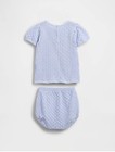 Nwt Baby Gap Girl s Crochet Outfit Shirt   Bloomer Set Cotton Sz 6-12 M  12-18 M