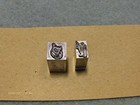 Vintage Letterpress Press Metal Print Blocks 2 Misc fat Guy And   New 1990