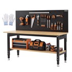 68  Adjustable Height Workbench 2200lbs Load Heavy-duty Work Bench Table W glove