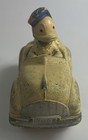 1940s Antique Donald Duck Pluto Original Sun Rubber Toy Car