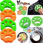 6pcs Pet Hair Remover For Laundry Washing Machine Cat Dog Reusable Fur Catcher
