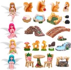 25pcs Fairy Garden Accessories  Miniature Garden Ornaments Landscape Decorati   
