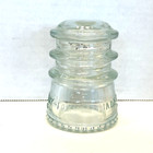 Vintage Hemingray - 10 Clear Glass Insulator Made In Usa
