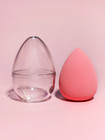1pc Dual-use Makeup Sponge Set With Eggshell Storage Container