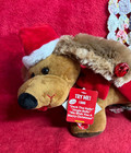 New Christmas Dachshund Plush By Dan Dee Collectors Choice Plays Music   Wiggles