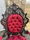 J    J  W  Meeks Laminated Rosewood Arm Chair