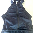 Balera Black Halter Neck Zip-front Mc Medium Dance Costume Dress Built-in Shorts