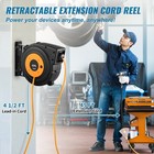 Retractable Extension Cord Reel Power Cord Reel 45ft 12awg 3c Sjtow