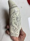 New  Sperm Whale Tooth Scrimshaw Replica  ship Albatross  Fine Details  Historic