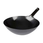 Winco Wok-34 14in Carbon Steel Wok Pan