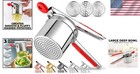 Heavy Duty Stainless Steel Potato Masher With Silicone Grip - Dishwasher Safe