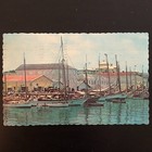 Bahamas June 1 1954 Qeii Scott 190 Nassau Waterfront Postcard To Westford Ma
