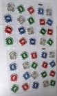 Lot Of 40 Poker Chips Casino Las Vegas Nevada