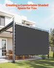 Vevor 90  Sun Shade Cloth Privacy Screen 10 X 10 Ft For Patio Garden  black 