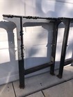 Rare  pair  Industrial Cast Iron Table Legs Machine Age 31-1 4    Tall Machine