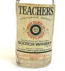 Teachers Scotch Whisky Miniature Liquor Bottle Glasgow Scotland Tax Empty Vtg