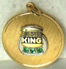          Burger King Co  Logo Sterling   10k Gf Employee Service Award Charm