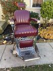 Emil J Paidar Barber Chair From 1940s   Super Sharp       
