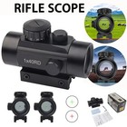 1x40 Green Red Dot Sight Scope Tactical Riflescope For 11mm 20mm Rail Mount Us