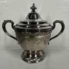 Gorham Silver Plated Sugar Bowl Handled With Lid Y703