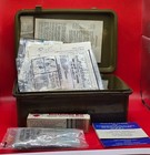 Vintage Military First Aid Kit 6545-922-1200 - Filled W contents Most Sealed