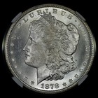 1878-cc Morgan Silver Dollar     Ngc Ms-63      1 Uncirculated Coin 031    trusted   