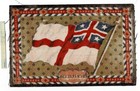 C1914 New Zealand Flag Vintage Tobacco Greek Us Flannel Insert Cigarette Felt B6