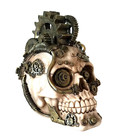 Steampunk Skull  Figurine Statue Skeleton Halloween